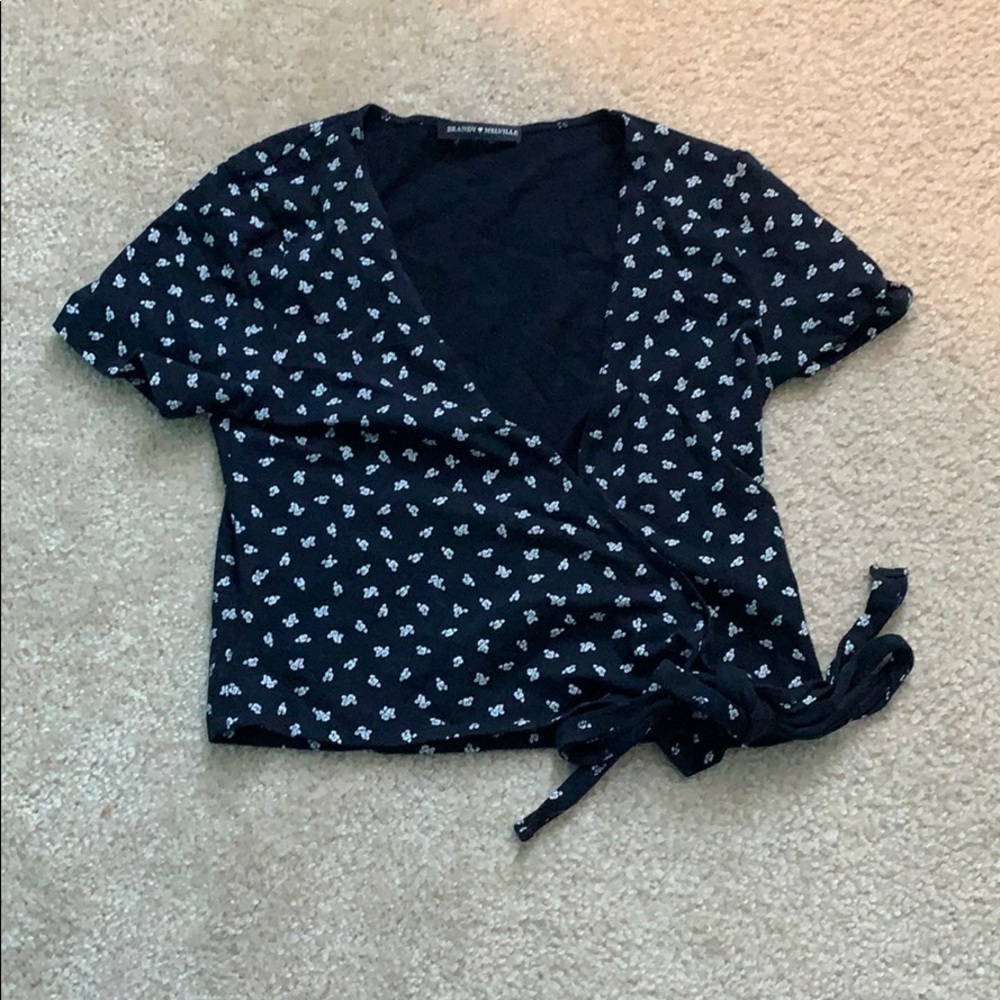 slightly cropped T-shirt